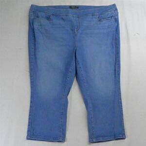 Torrid 4 / 26 28 4X Pull On Crop Lean Jean Skinny‎ Light Stretch Womens Jeans